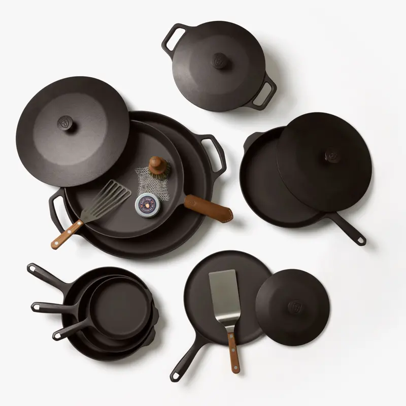 12-Piece Cast Iron Cookware Collection With Accessories 1