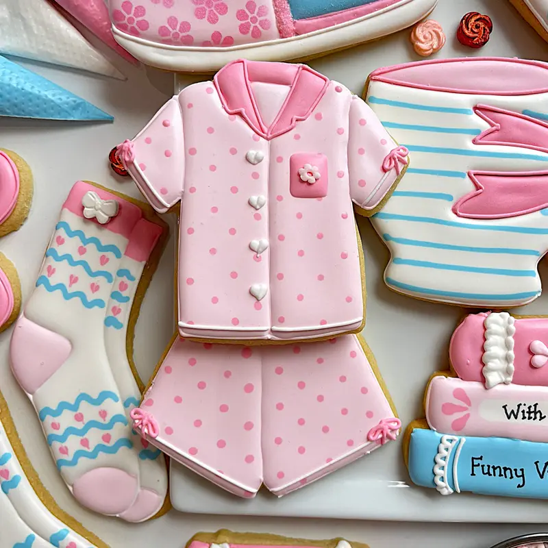 2-Piece Pajama Outfit Cookie Cutter Set Stl 1