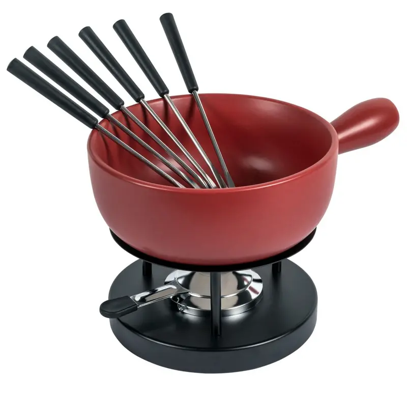 23Cm Classic Red Cheese Fondue Set – Kuhn Rikon 1