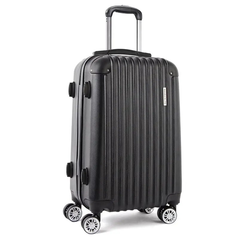 28-Inch Black Hardshell Rolling Suitcase – Sleek & Secure Travel Case 1