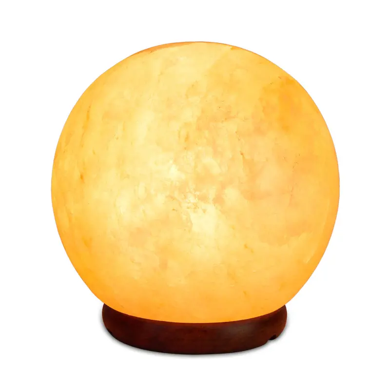 6.5-Inch Himalayan Pink Salt Ball Lamp – Natural Rock Crystal Led Table Light 1