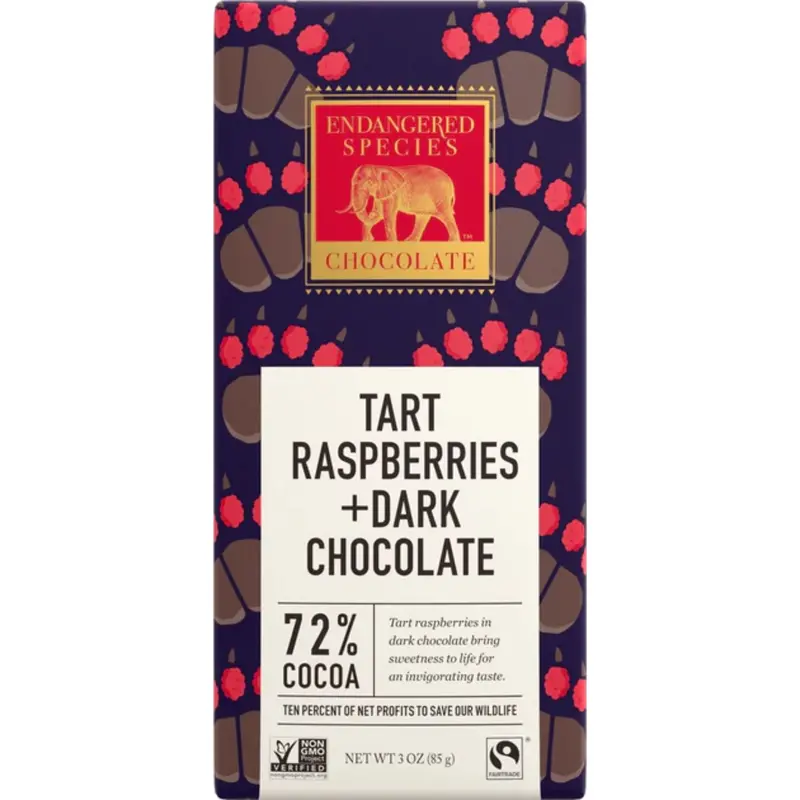 72% Dark Chocolate Bar – Raspberries, 85G 1