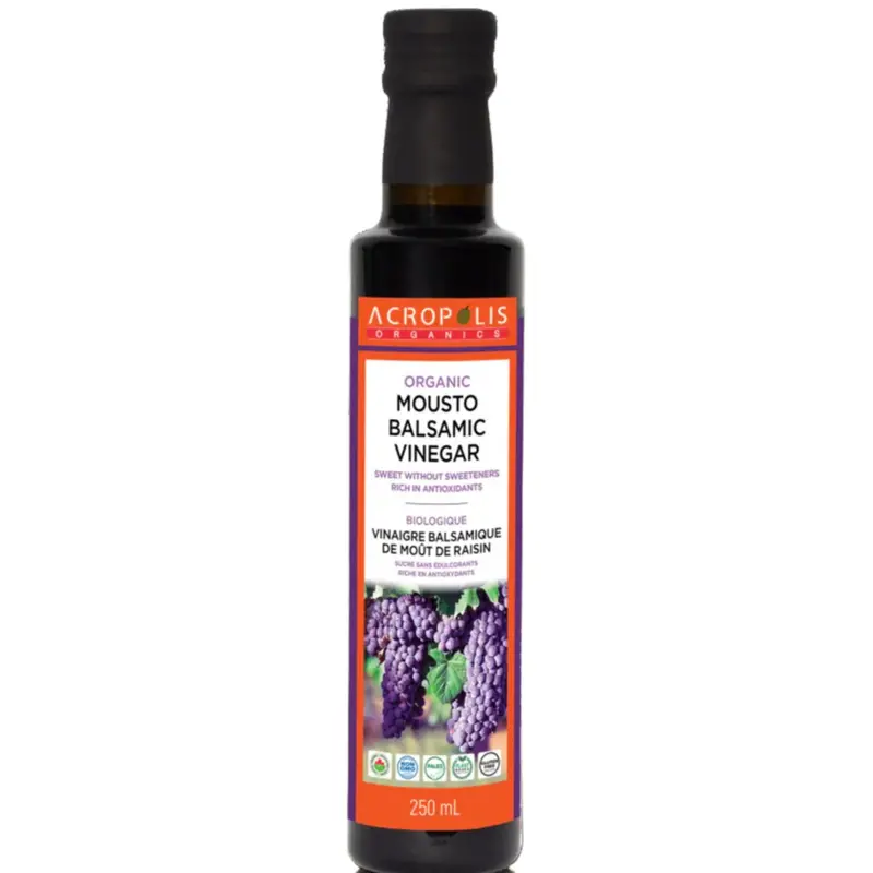 Acropolis Organics Organic Mousto Balsamic Vinegar – 250Ml Unfiltered Grape Must Condiment 1