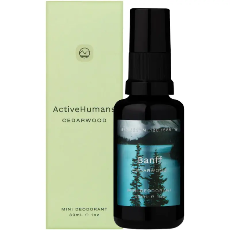 Active Humans Mini Cedarwood Deodorant Spray – 30Ml 1
