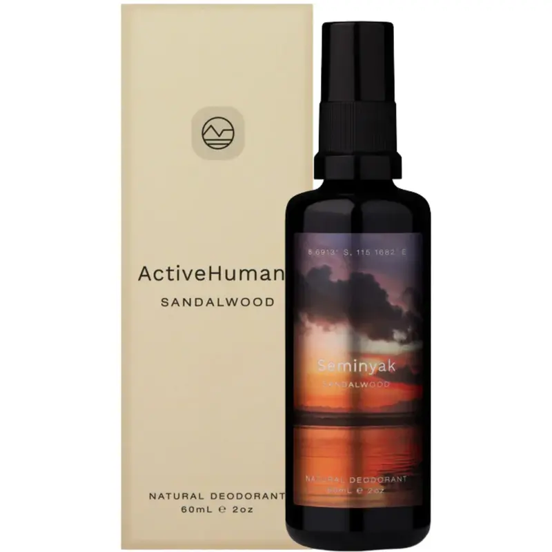 Active Humans Sandalwood Natural Deodorant Spray – 60 Ml 1