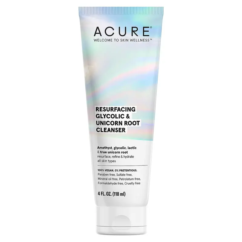 Acure Glycolic Acid + Unicorn Root Resurfacing Cleanser – 118 Ml 1