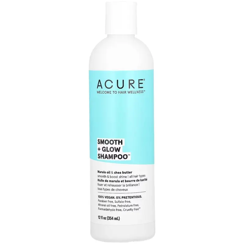 Acure Smooth + Glow Shampoo – Sulfate-Free, 354Ml 1