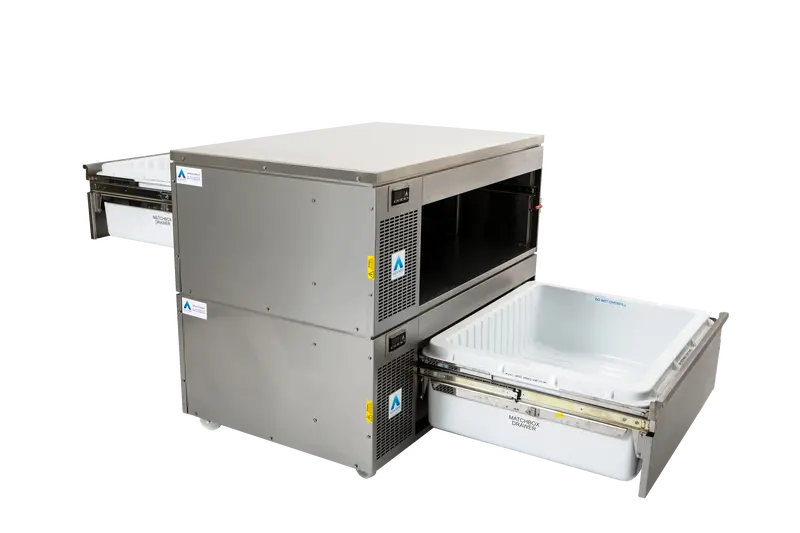Adande Vcm2.Rt Double Matchbox-Style Dual-Temperature Drawers – Roller Base And Cover Top 1