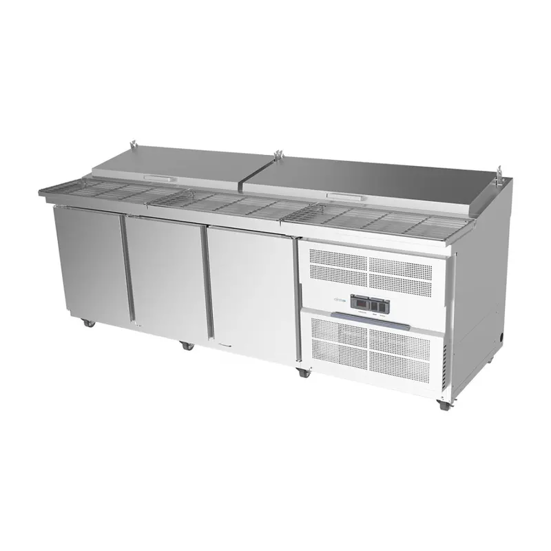 Airex Axr.Pm.2450 Pizza Prep Refrigerator – 3-Solid-Door Preparation Series 1