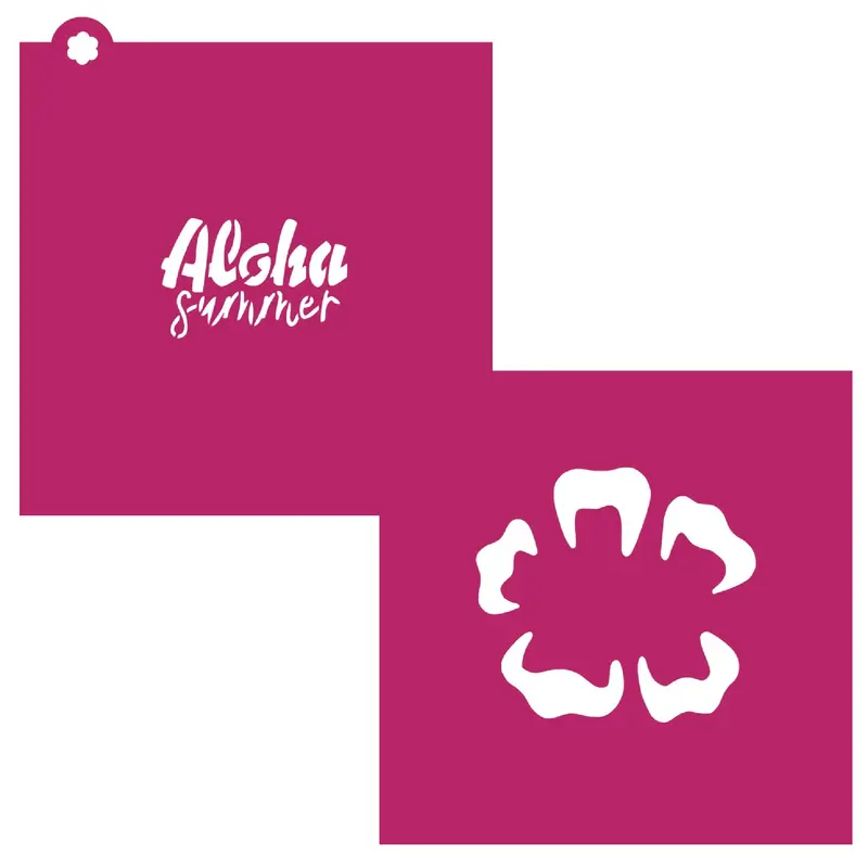 Aloha Summer Stencil Duo 1