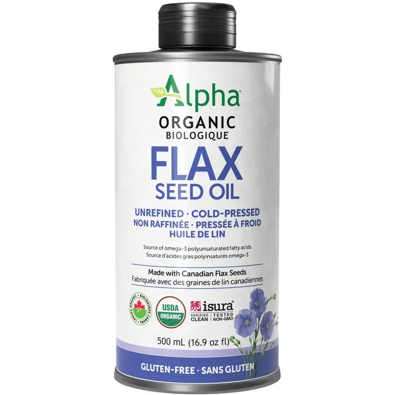 Alpha Organic Flaxseed Oil – 500Ml Cold-Pressed Omega-3 Rich Oil 1
