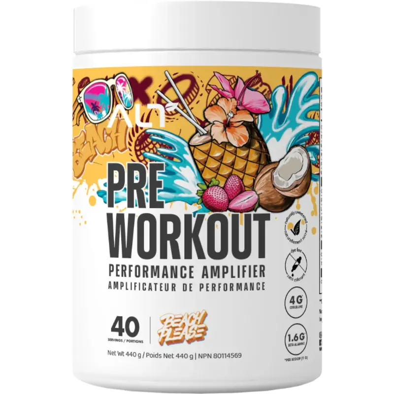 Alt Nutrition Beach Please Pre-Workout Powder – Tropical Flavor, 440G 1