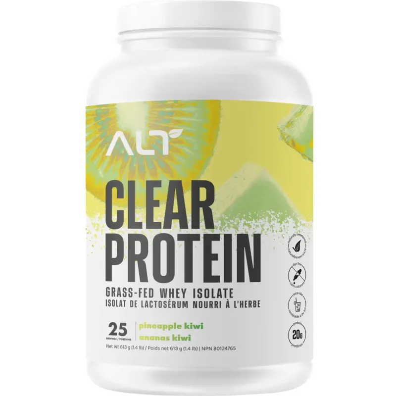 Alt Nutrition Clear Protein – Grass-Fed Whey Isolate, Pineapple Kiwi, 613G 1