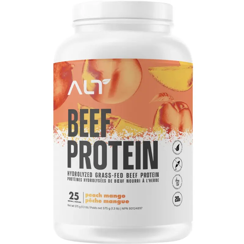 Alt Nutrition Grass-Fed Beef Protein Isolate – Peach Mango Flavor, 575G 1