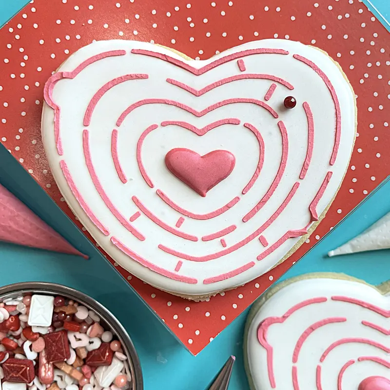 Amazing Heart Cookie Cutter And Stencil Combo Pack 1