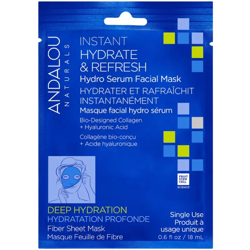 Andalou Deep Hydration Sheet Mask – Instant Hydrate & Refresh, 18Ml 1