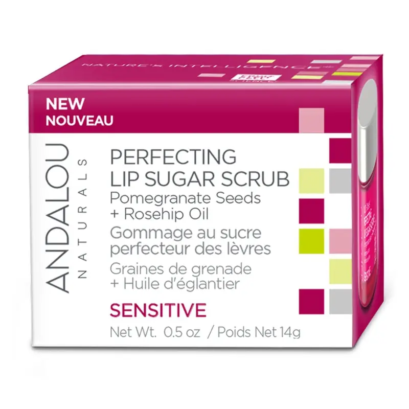 Andalou Naturals 1000 Roses Lip Sugar Scrub – Exfoliating & Perfecting, 30 Ml 1