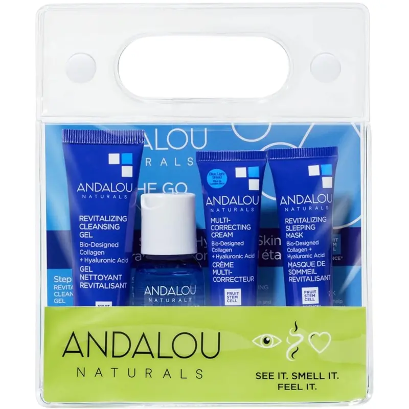 Andalou Naturals On-The-Go Deep Hydration Skincare Kit 1