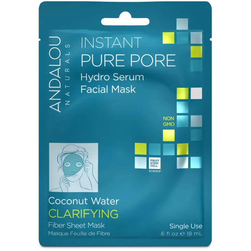 Andalou Naturals Pore-Tightening Hydro Serum Facial Sheet Mask – 18 Ml 1