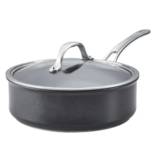Anolon X Seartech Non-Stick Saute Pan – 24Cm With Glass Lid And Helper Handle 1