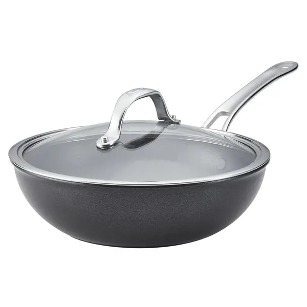 Anolon X Seartech Non-Stick Stir-Fry Pan – 25Cm Deep Wok-Style With Lid (14344) 1