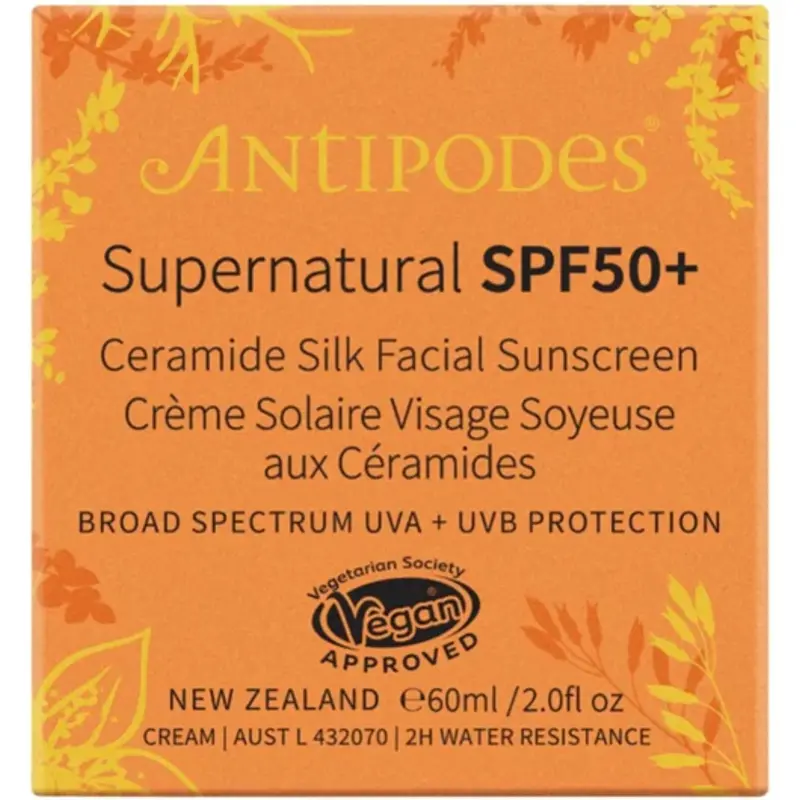 Antipodes Supernatural Ceramide Silk Facial Sunscreen Spf50+ – 60Ml 1