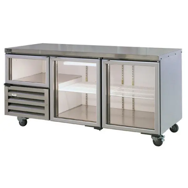 Anvil Aire Ubg6180 Glass-Door Bar Refrigerator (2.5 Doors, 1800Mm) 1