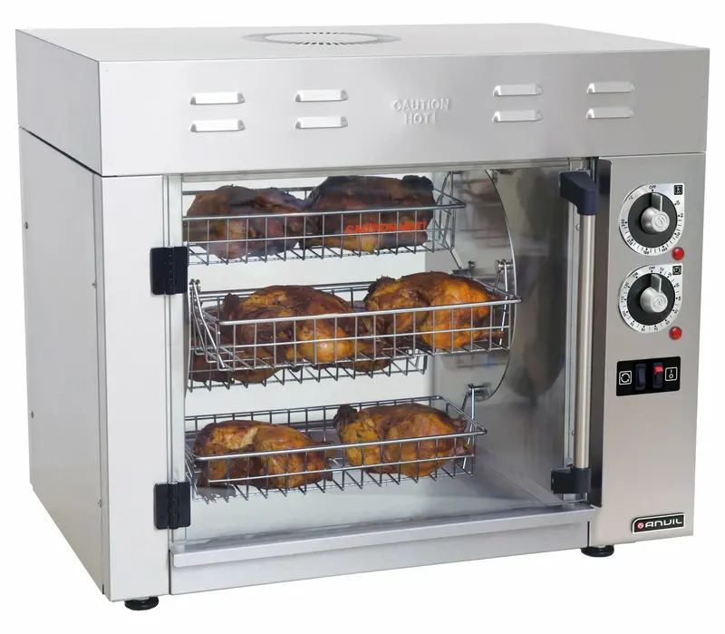 Anvil Cga0008 Commercial Chicken Rotisserie Oven – 4-Spindle System 1
