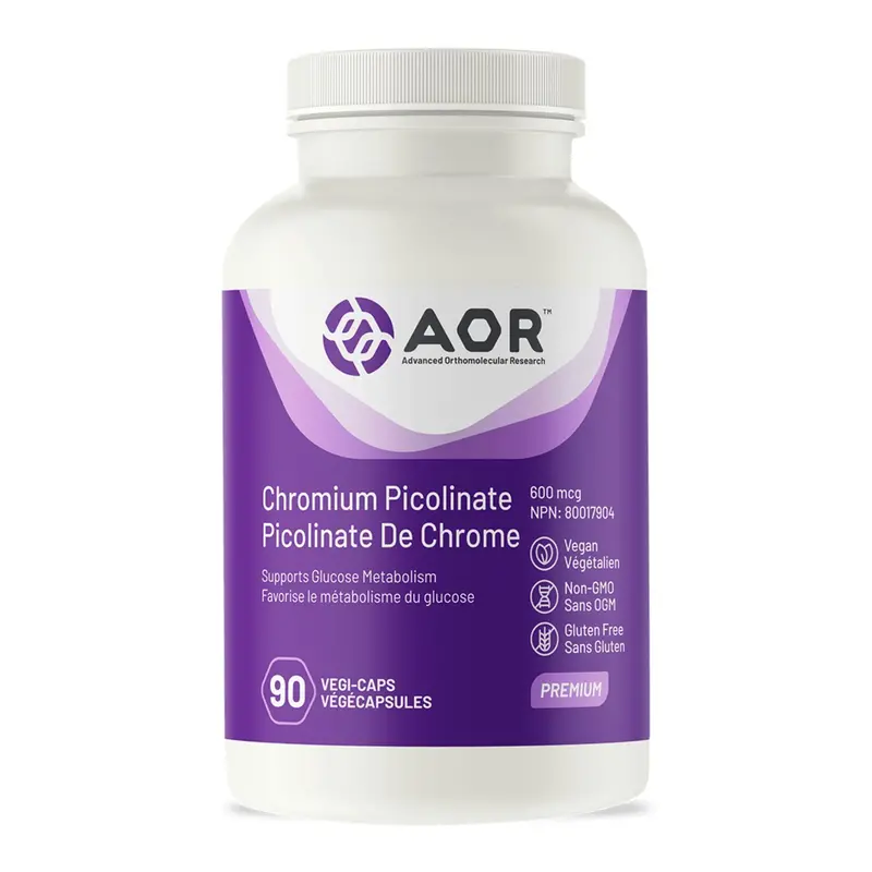 Aor Chromium Picolinate Blood Sugar Support – 90 Capsules 1