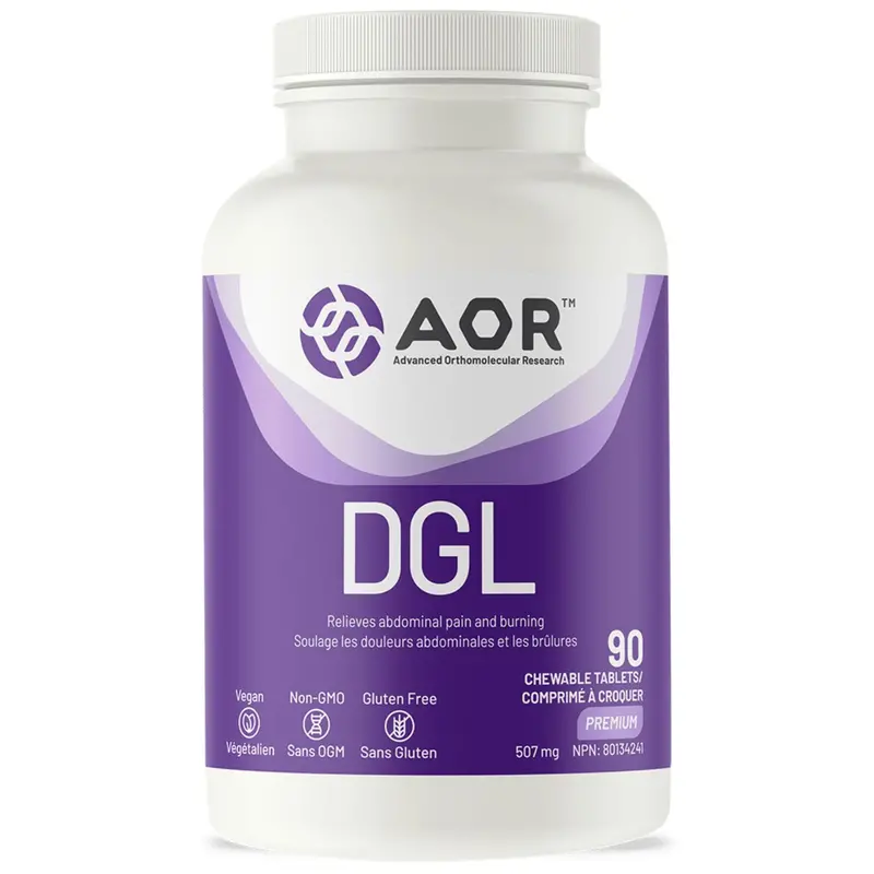 Aor Dgl Chewable Tablets – 90 Count For Digestive Support 1