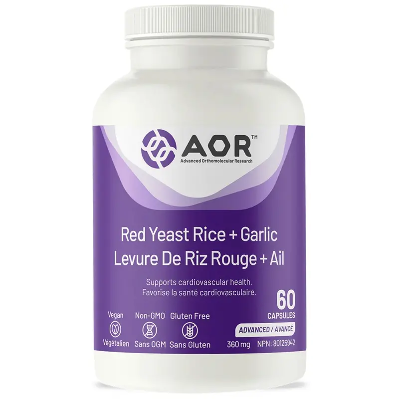 Aor Red Yeast Rice And Garlic Dual-Action Cardio Support – 60 Capsules 1