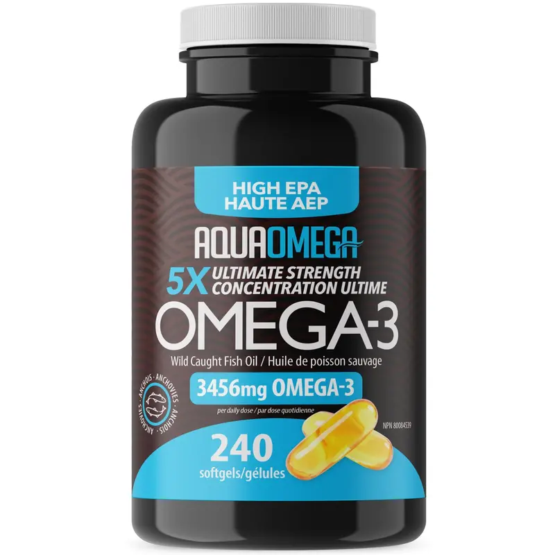 Aquaomega 5X Ultra-Concentrated Epa Omega-3 Softgels – 240 High-Potency Capsules 1
