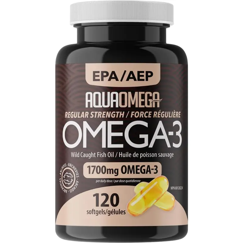 Aquaomega Standard-Strength Epa Softgels – Omega-3 Supplement, 120 Capsules 1