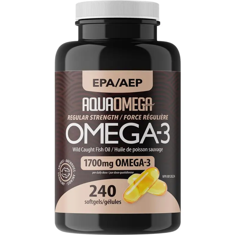 Aquaomega Standard-Strength Epa Softgels – Pure Omega-3 Support, 240 Capsules 1