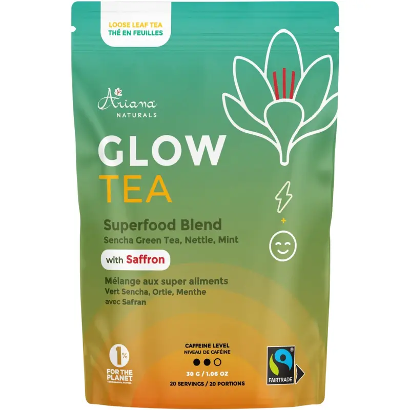 Ariana Naturals Saffron Glow Antioxidant Tea – Skin-Supporting Formula, 30G 1