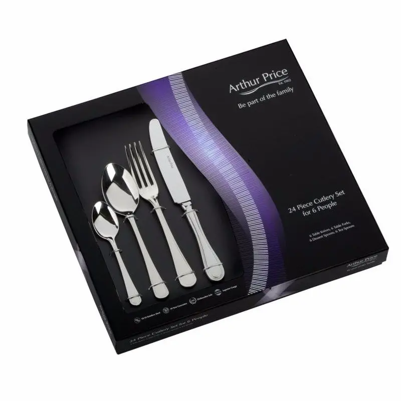 Arthur Price Classic Britannia 24-Piece Elegant Cutlery Gift Box (Zbrs2412) 1
