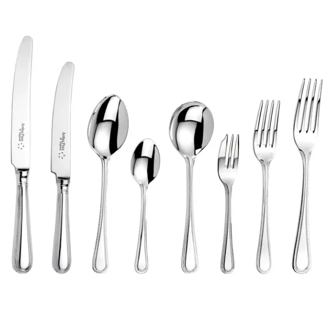 Arthur Price Sovereign Bead 44-Piece Stainless Steel Flatware Set 1