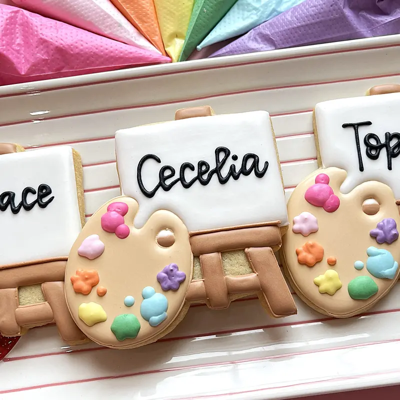 Artist’S Easel And Palette Cookie Cutter For Creative Bakers 1