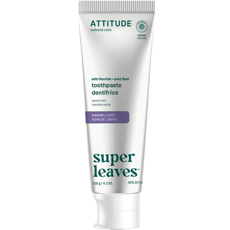 Attitude Fluoride Toothpaste For Enamel Protection – Spearmint Flavor, 120G 1