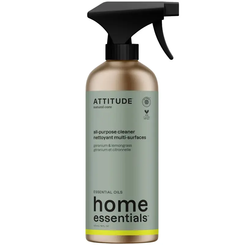 Attitude Geranium & Lemongrass All-Purpose Cleaner – 473 Ml, Non-Toxic 1