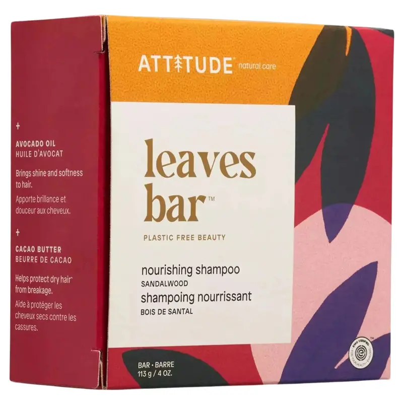 Attitude Sandalwood Nourishing Shampoo Bar – Zero-Waste Hair Care (113G) 1