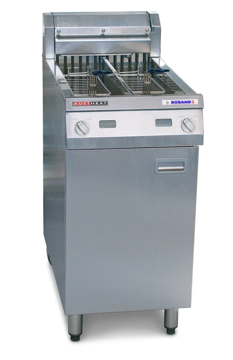 Austheat Dual-Tank Freestanding Electric Deep Fryer 1