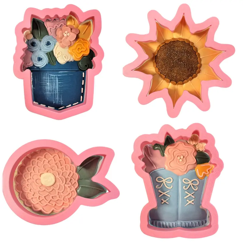 Autumn Floral Cookie Cutter Bundle + Digital Decorating Guide 1
