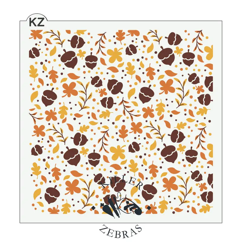 Autumn-Inspired 3-Piece Kz Stencil Collection 1