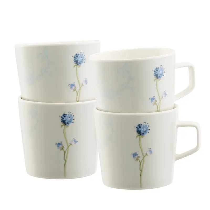 Aynsley Camille Pale Jade Mug Set – 4-Piece Bone China 1