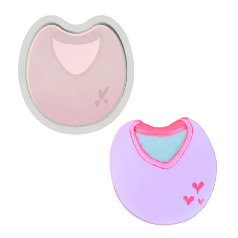 Baby Bib–Shaped Cookie Cutter With Rounded Edges 1