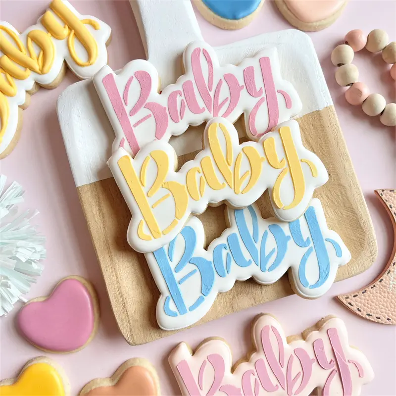 Baby-Themed Cookie Cutter And Stencil Bundle 1