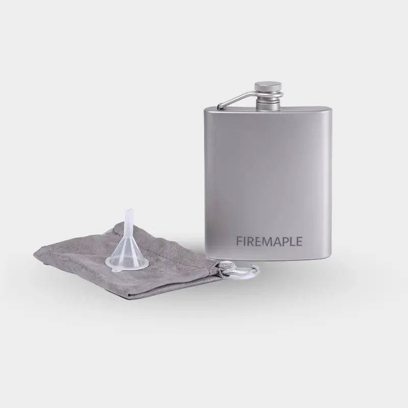 Bacchus Titanium Hip Flask – Leakproof & Lightweight 1