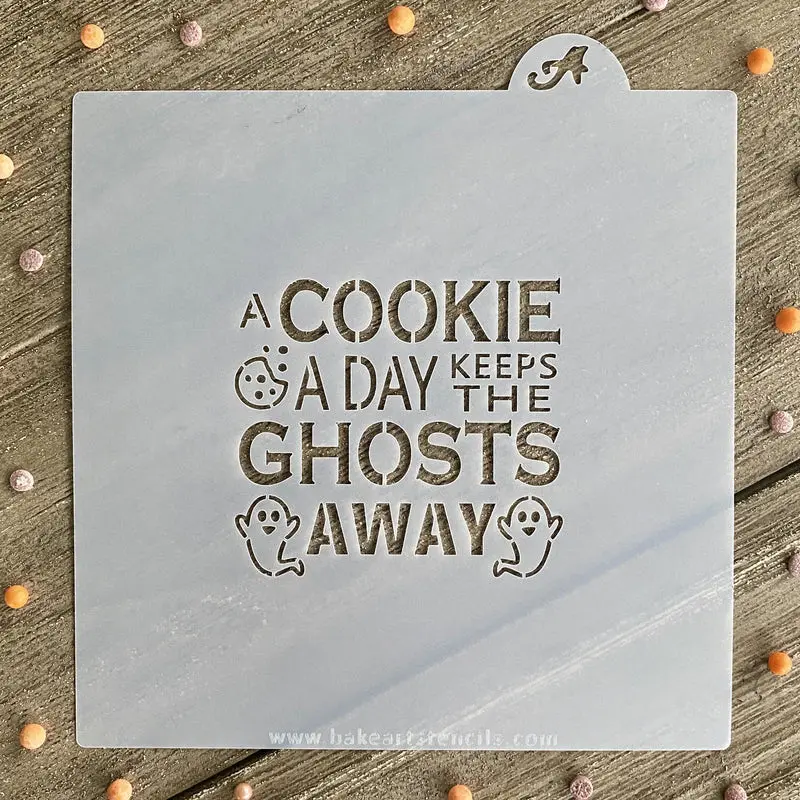 Bakeart A Cookie A Day Stencil Design For Baking Projects 1
