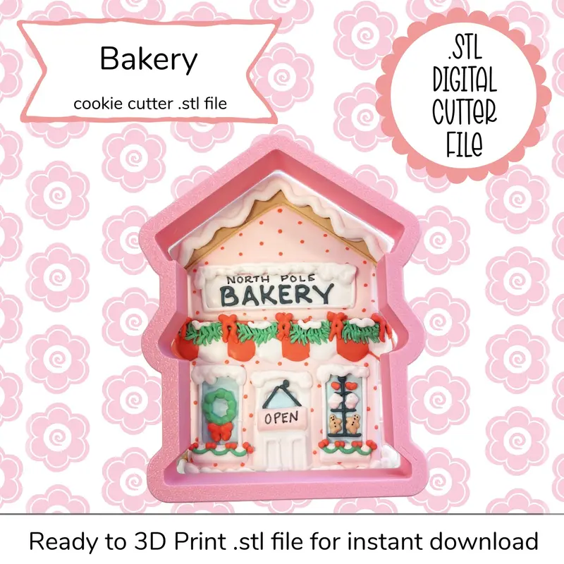 Bakery Shop Cookie Cutter Stl – Charming 3D Printable Template 1